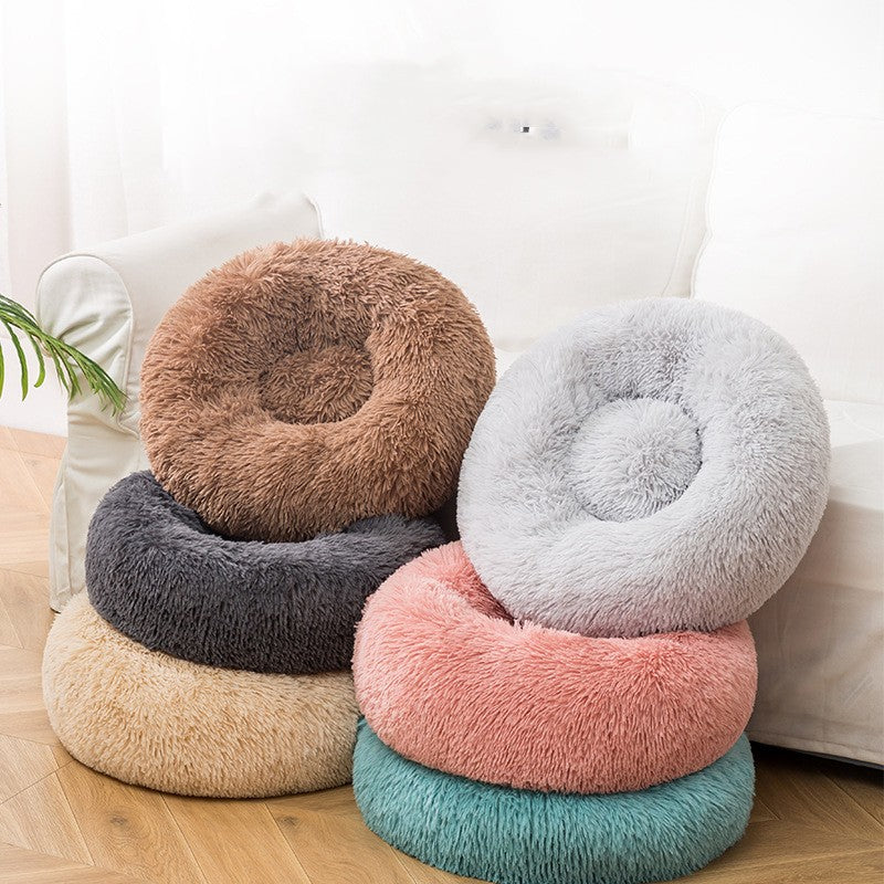 Calming Donut Dog Bed – Deep Sleep & Anxiety Relief for Dogs