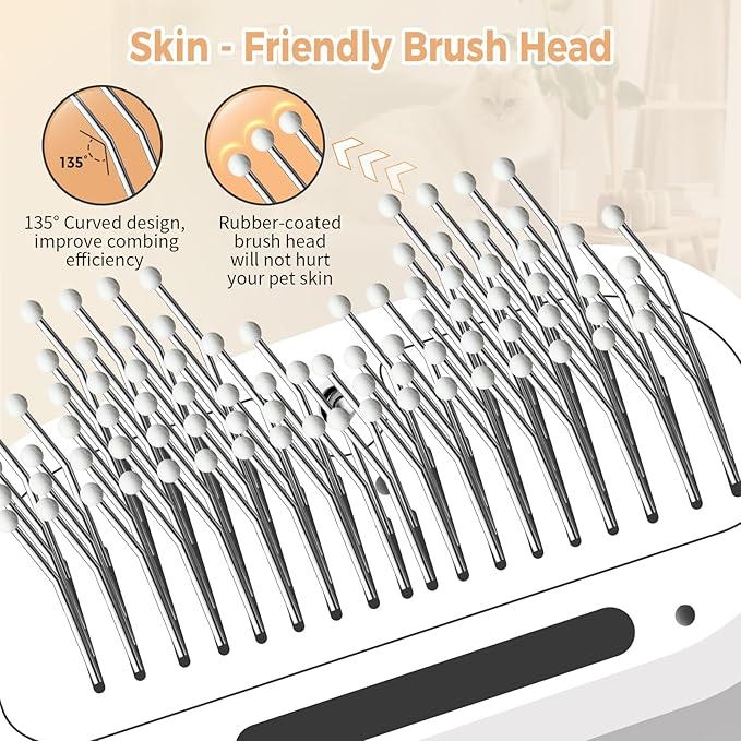 3-in-1 Steam Grooming Brush for Dogs & Cats