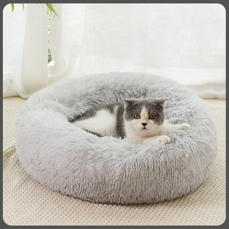 Calming Donut Dog Bed – Deep Sleep & Anxiety Relief for Dogs