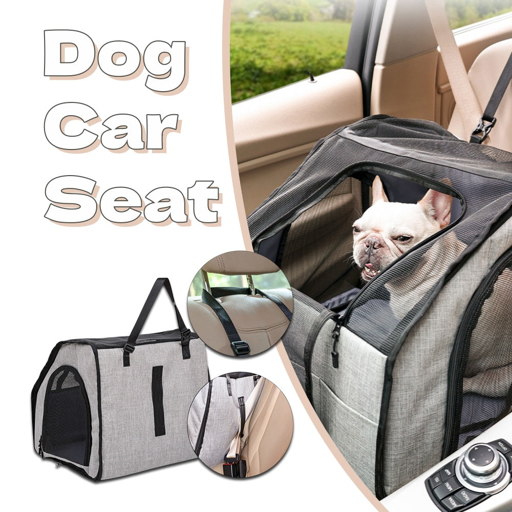 Portable Dog Car Seat – Waterproof Foldable Pet Travel Carrier