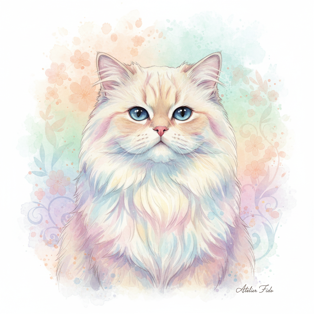 Custom Cat Portrait Example