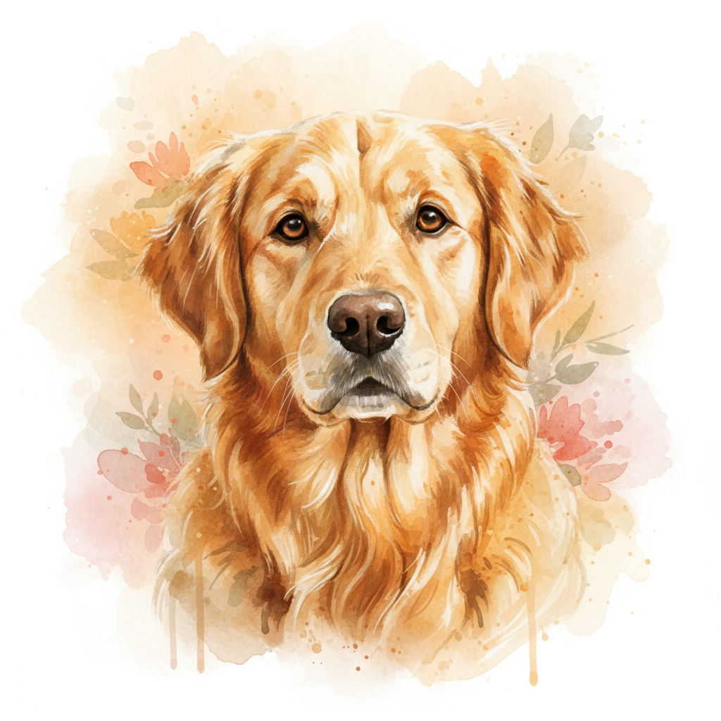 Custom Pet Portrait Example